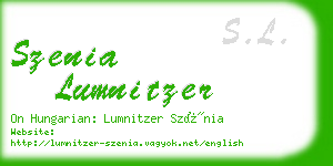 szenia lumnitzer business card